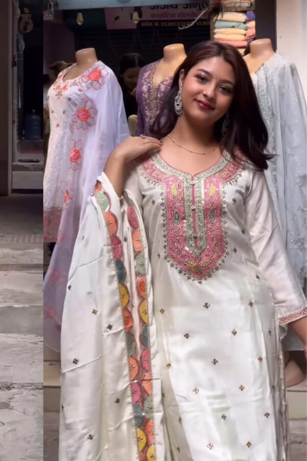 WhiteBerry Heavy Black Salwar Suit