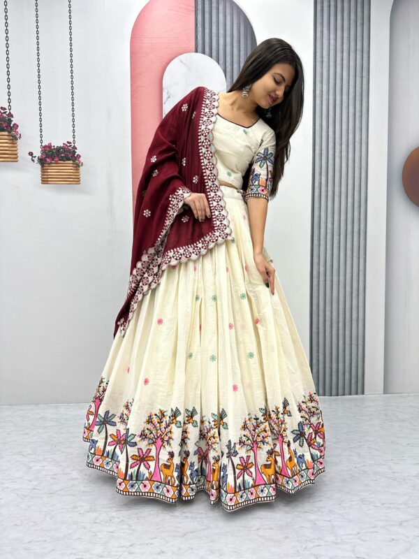 Premium Qoulity Nature Design Lehenga For Elegant View In Ocassion